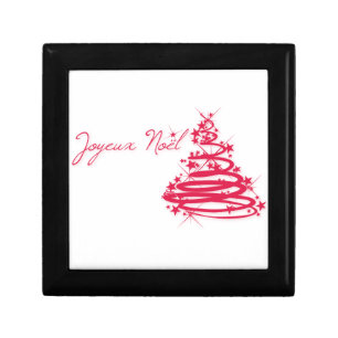 Red Joyeux Noël with Christmas Tree Gift Box