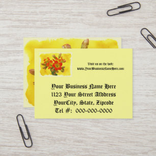 Red Kalanchoe - Succulent Sunshine Business Card