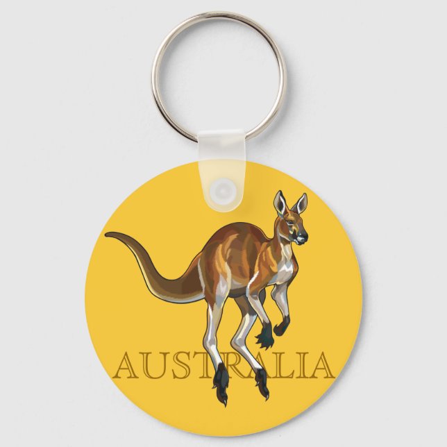 red kangaroo keychain (Front)