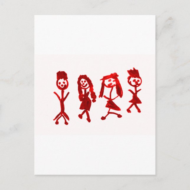 Red Kaylee My Family 2013 Art1a Hoboken The MUSEUM Postcard (Front)