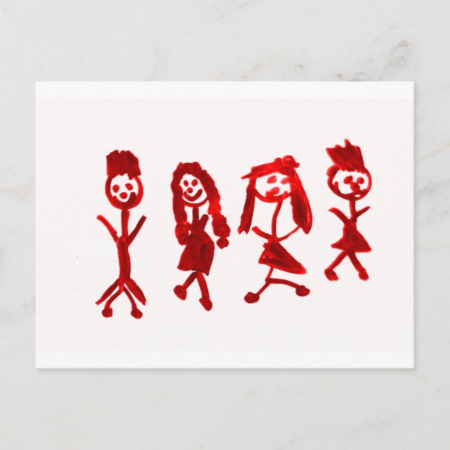 Red Kaylee My Family 2013 Art1a Hoboken The MUSEUM Postcard (Front)