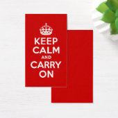 Red Keep Calm and Carry On (Desk)