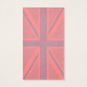 Red Keep Calm And Your Text on Union Jack Flag (Back)