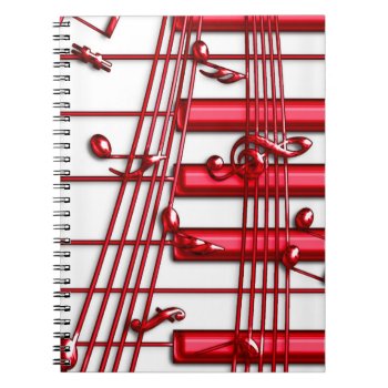 Red Keyboard Photo Notebook by dreamlyn at Zazzle