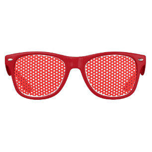 Red Kids Retro Party Shades