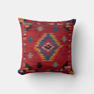 Red Kilim Lumbar Pillows for Ultimate