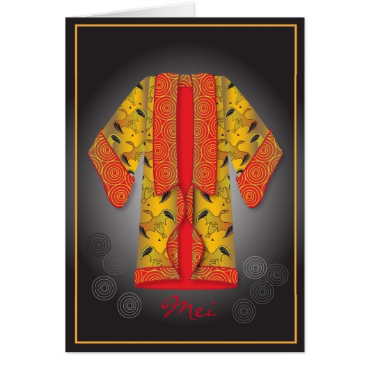 Red Kimono Card (Front)