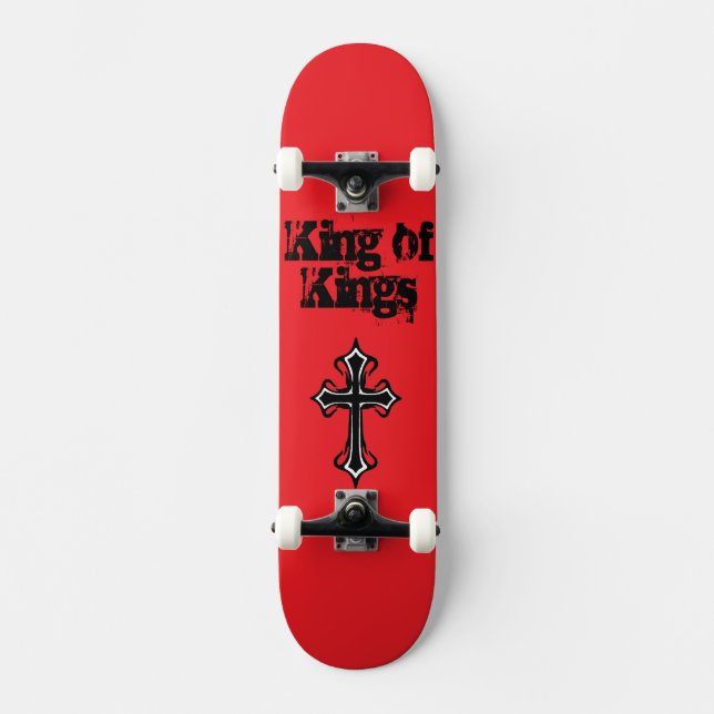 Red King of Kings Skateboard Deck (Front)