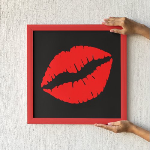 Red Kiss Poster