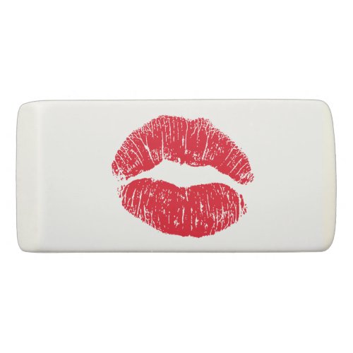 Red Kissing Lips Eraser