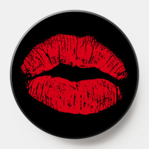 Red Kissing Lips PopSocket