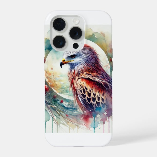 Red Kite 211024AREF128 - Watercolor iPhone Case (Back)