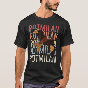 Red Kite Biologist Ornithologist Bird Motif T-Shirt