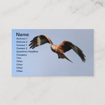 Red Kite Business Card by Welshpixels at Zazzle