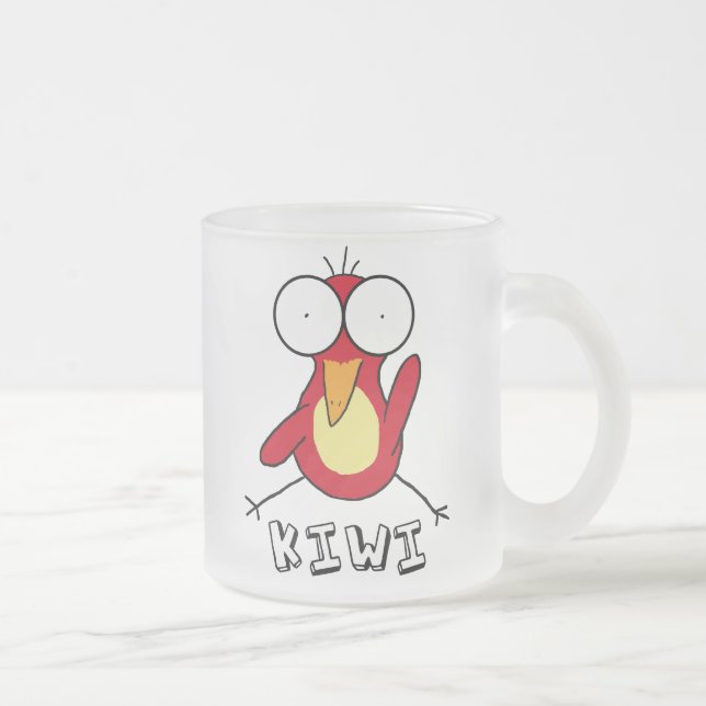 Red Kiwi Frosted Mug (Right)