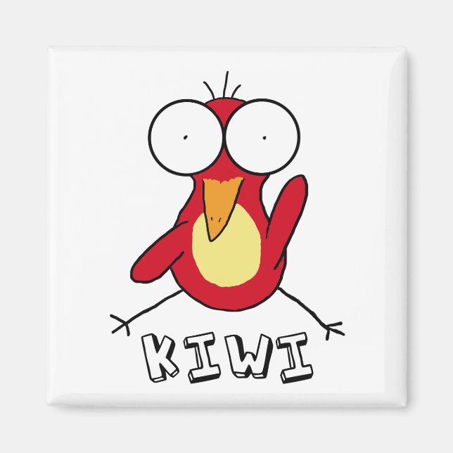 Red Kiwi Magnet (Front)