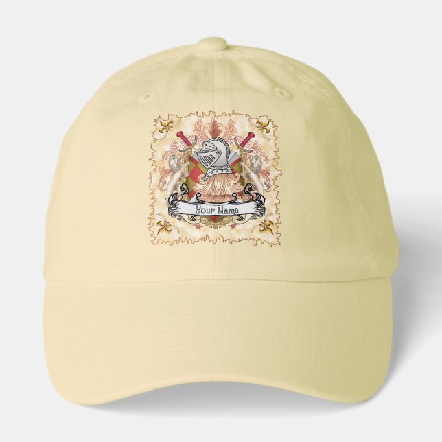 Red Knight Family Crest Surname Hat (Front)