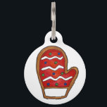 Red Knit Mitten Dog Cat Hi I'm Mittens Winter Pet Name Tag<br><div class="desc">Pet tag design features an original illustration of a classic red mitten-shaped sugar cookie. Just personalize with the name of your dog or cat. Lots of coordinating pet products are also available from this shop! Don't see exactly what you're looking for? Contact Rebecca to have a product customized just for...</div>