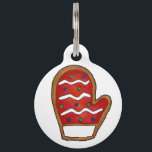 Red Knit Mitten Dog Cat Hi I'm Mittens Winter Pet Name Tag<br><div class="desc">Pet tag design features an original illustration of a classic red mitten-shaped sugar cookie. Just personalize with the name of your dog or cat. Lots of coordinating pet products are also available from this shop! Don't see exactly what you're looking for? Contact Rebecca to have a product customized just for...</div>
