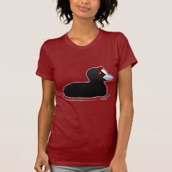 Red-knobbed Coot Women's American Apparel Fine Jersey Short Sleeve T-Shirt