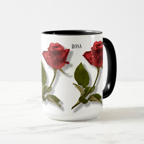 Red Knockout Rose _ Floral Photography Mug