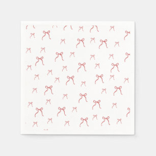 Red Knot Modern Christmas Napkins