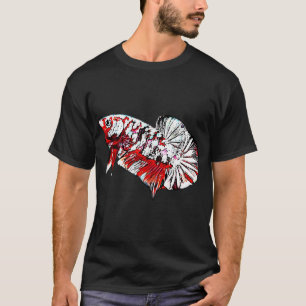Red Koi Copper Betta Fish T-Shirt
