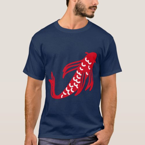 Red Koi Fish T_Shirt