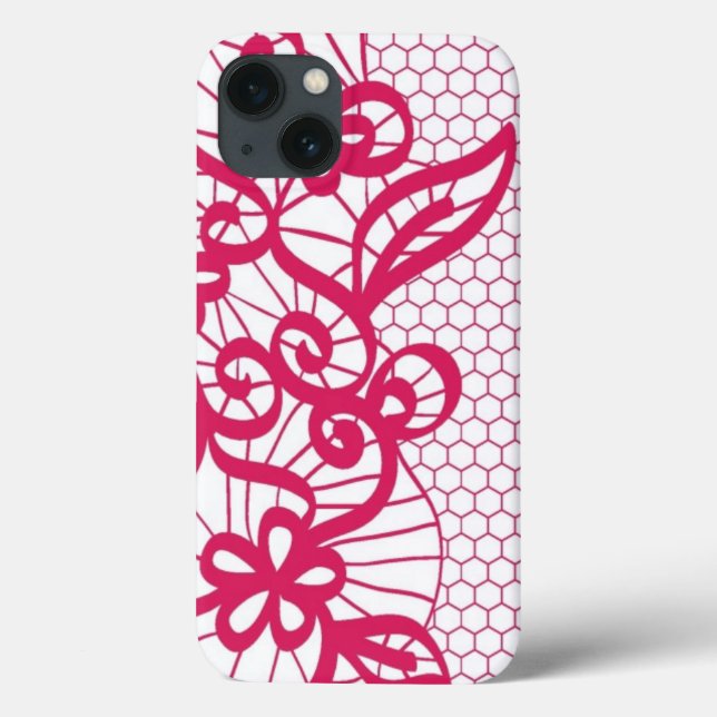 Red lace Case-Mate iPhone case (Back)