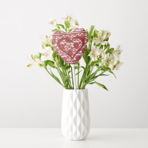 Red Lace Pattern Valentine's Balloon