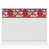 Red Lace Pattern Valentine's Day Cards (Inside Horizontal (Top))