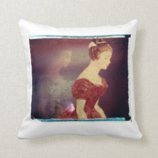 Red Lady by Ann Marie Donahue Throw Pillow