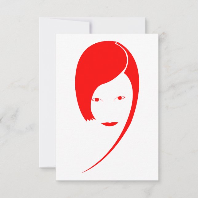red lady invitation (Front)