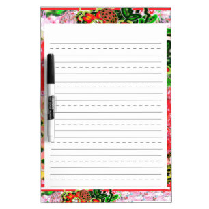 Red Ladybug ABC Lettering Worksheet Dry Erase Board