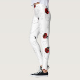 Leggings de Pontos Pretos e Vermelhos de Ladybug