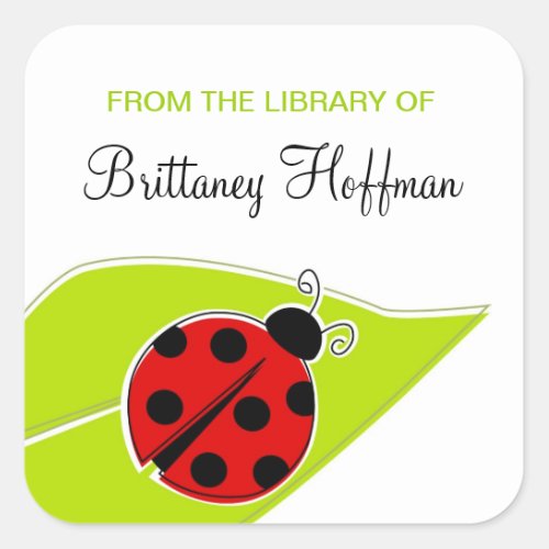 Red Ladybug Bookplates