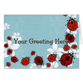 Red Ladybug Card (Front Horizontal)