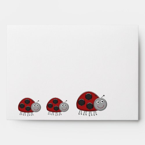 Red Ladybug Envelopes