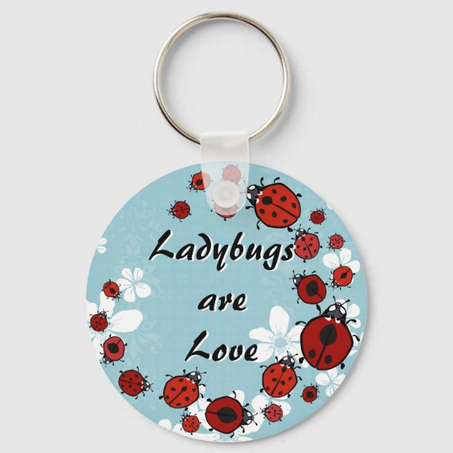Red Ladybug Keychain (Front)