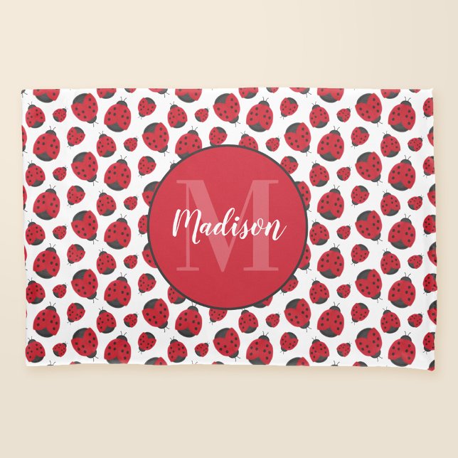 Red Ladybug Pattern Personalized Pillow Case (Creator Uploaded)