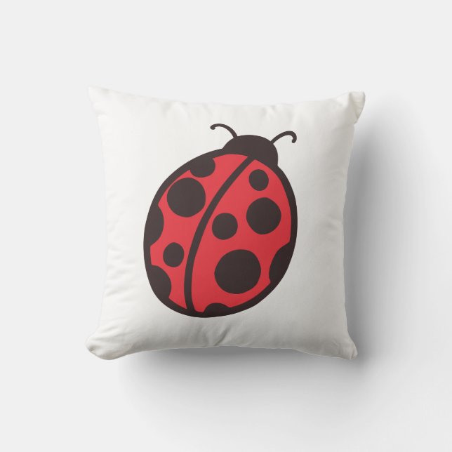 Red Ladybug  Pillow (Front)