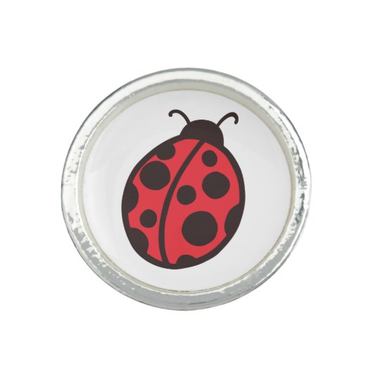 Red Ladybug Ring (Front)