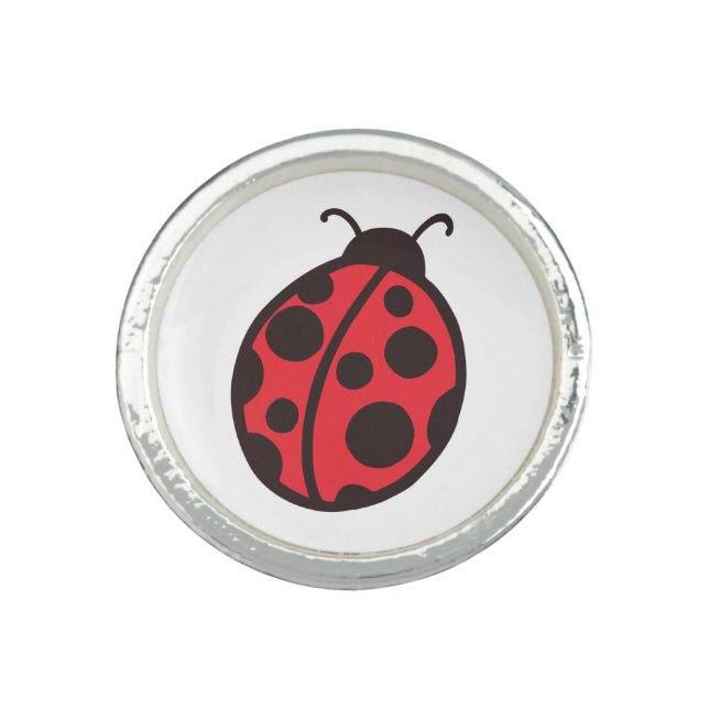 Red Ladybug Ring (Front)