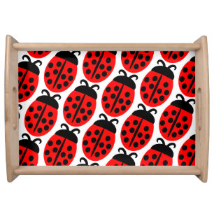 Red Ladybug Serving Tray