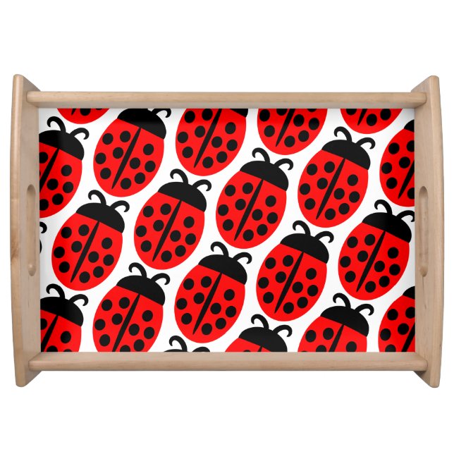 Red Ladybug Serving Tray (Front)