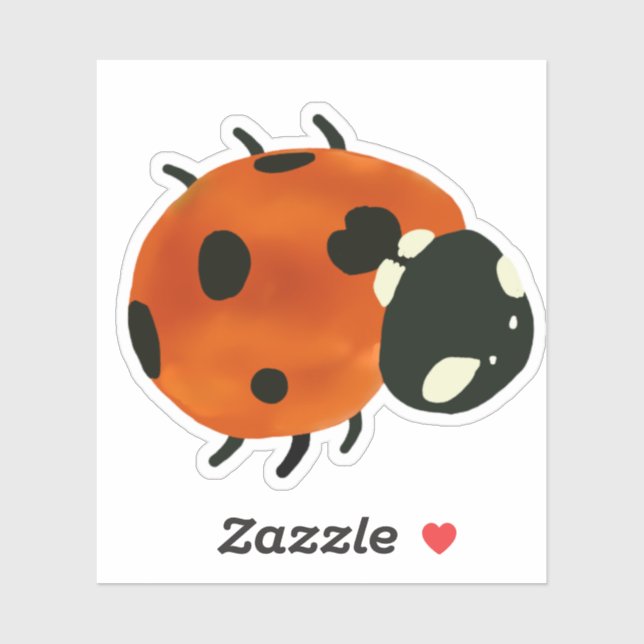 Red Ladybug  Sticker (Sheet)