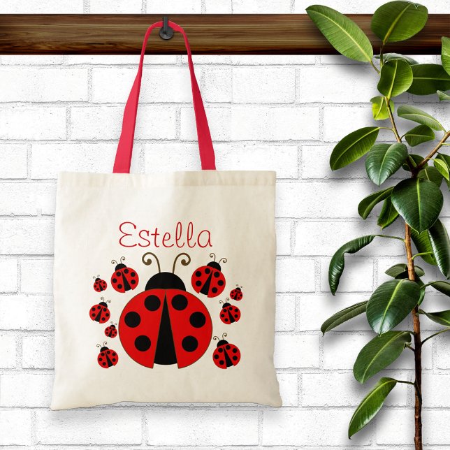 Red Ladybug Tote Bag (Creator Uploaded)