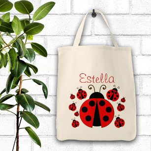 Red Ladybug Tote Bag