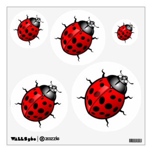 Red Ladybug Wall Decal