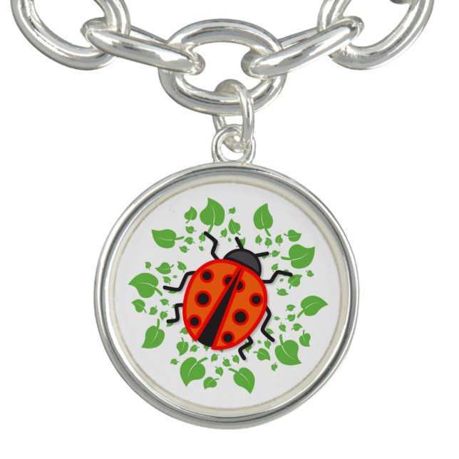 Red ladybugs bracelet (Design)